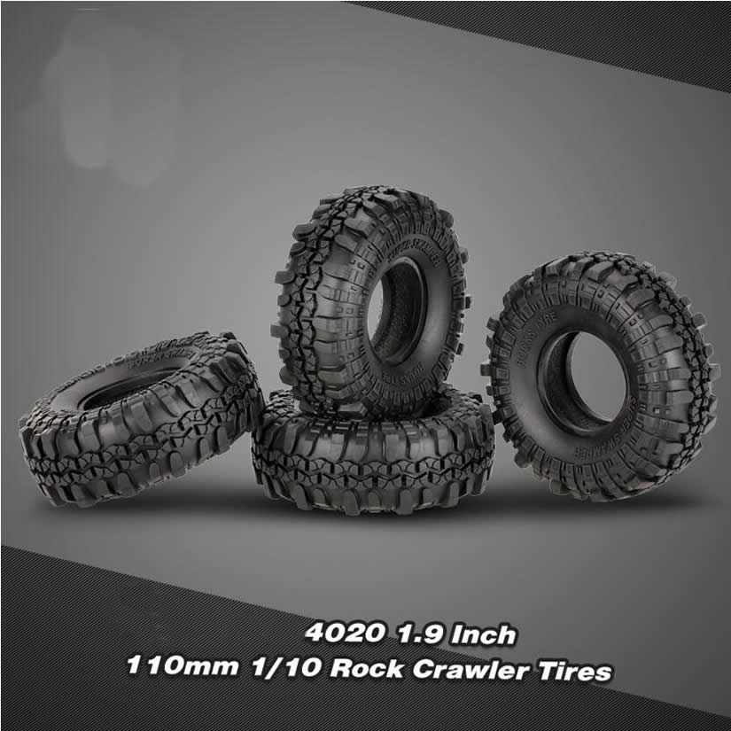 1.9 inch 110mm Rubber Rock Crawler Tires