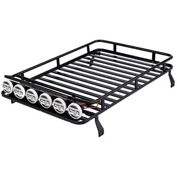 1/10 Metal Roof Rack Luggage Carrier with 6 LED Lights 